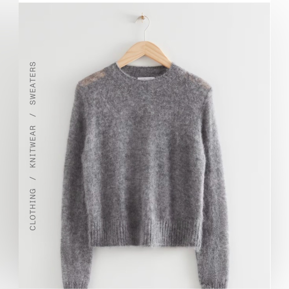 & Other Stories Mohair Blend Crewneck